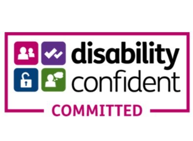 image of the logo for disability confident committed employers