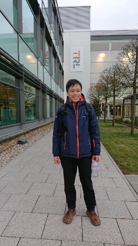 Kiki Fong smiling outside a training centre